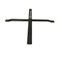 China Factory Promotion Heavy Metal Cross Steel Flag Base